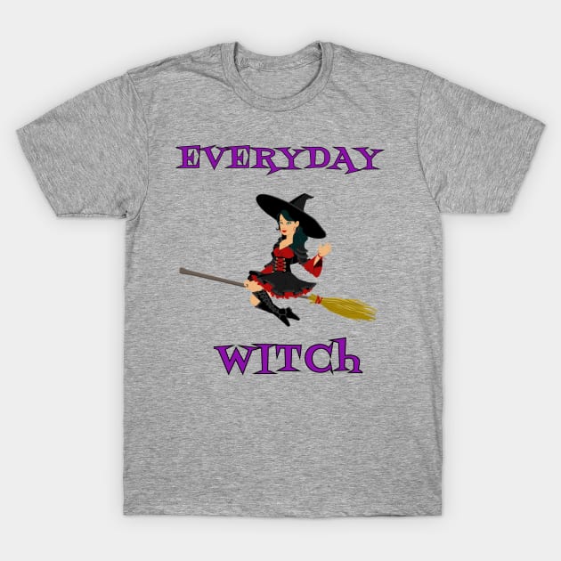 Everyday Witch Happy Halloween Wiccan Mystery Magic T-Shirt by klimentina